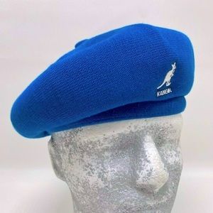 Men's Kangol Blue Bamboo Jax Beret Casual Hat NWT